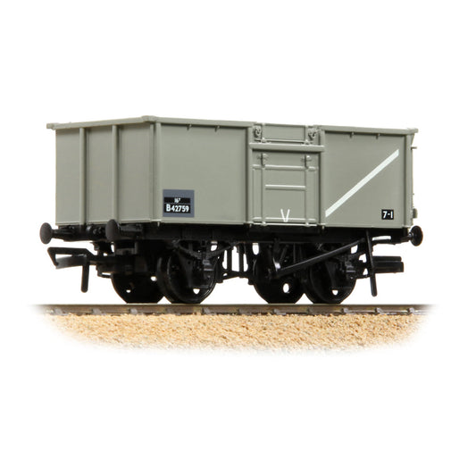 Bachmann 37-227C BR 16T Steel Mineral Wagon Top Flap Doors BR Grey (Early), OO Gauge
