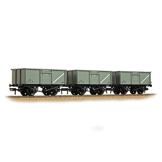 Bachmann 37-265 16T Steel Mineral Top Flap Doors Triple Pk BR Grey (Early) [WL], OO Gauge