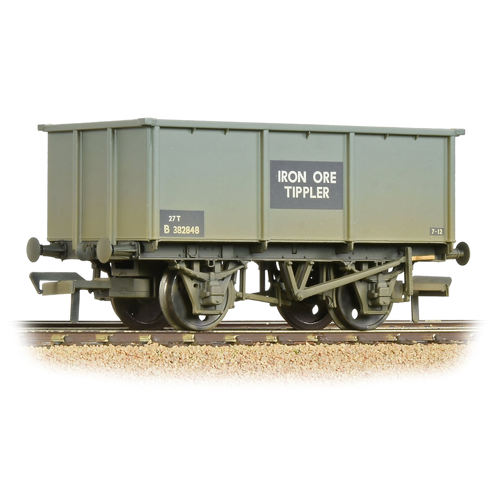 Bachmann 37-275G BR 27T Steel Tippler BR Grey (Early) 'Iron Ore' - Weathered, OO Gauge *LAST FEW*