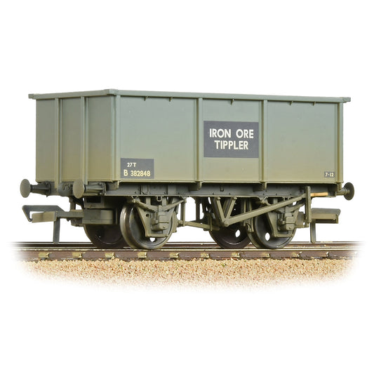 Bachmann 37-275G BR 27T Steel Tippler BR Grey (Early) 'Iron Ore' - Weathered, OO Gauge *LAST FEW*