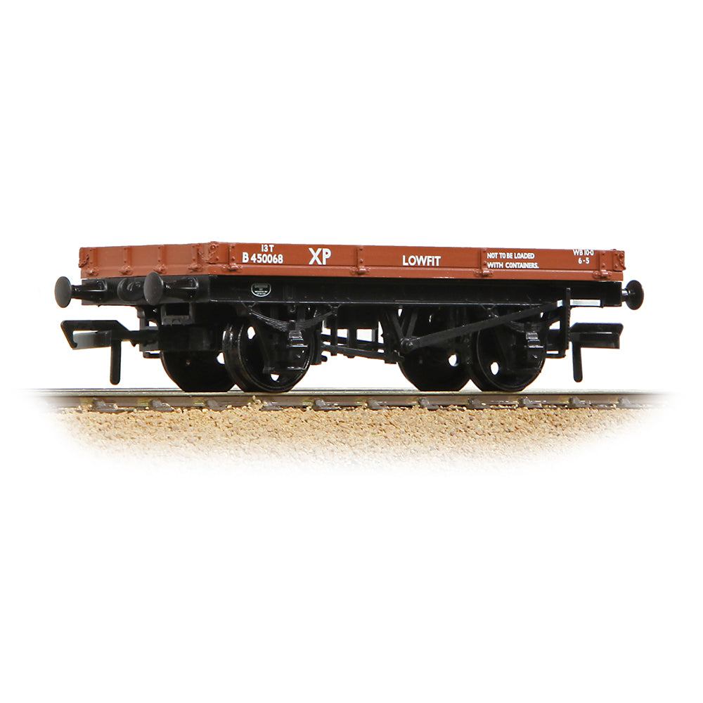 Bachmann 37-477D 1 Plank 'Lowfit' Wagon BR Bauxite (Early), OO Gauge