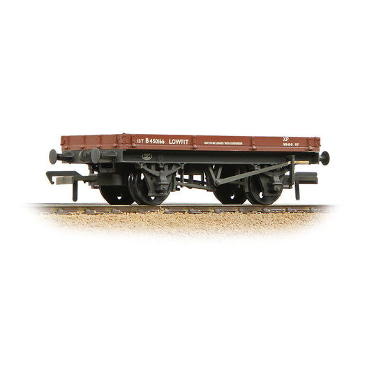 Bachmann 37-479C 1 Plank 'Lowfit' Wagon BR Bauxite (Late) [W], OO Gauge