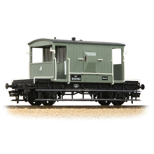 Bachmann 37-528E BR 20T Brake Van BR Grey (Early), OO Gauge
