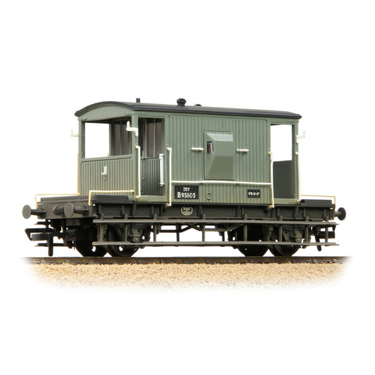 Bachmann 37-528F BR 20T Brake Van BR Grey (Early) [W], OO Gauge
