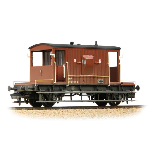 Bachmann 37-532B BR 20T Brake Van BR Bauxite (TOPS) [W], OO Gauge
