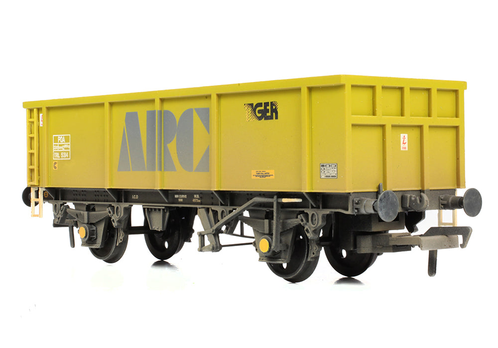 Bachmann 37-552E POA Mineral Wagon 'ARC/Tiger' Yellow WEATHERED OO Gauge *PRE ORDER £33.26*