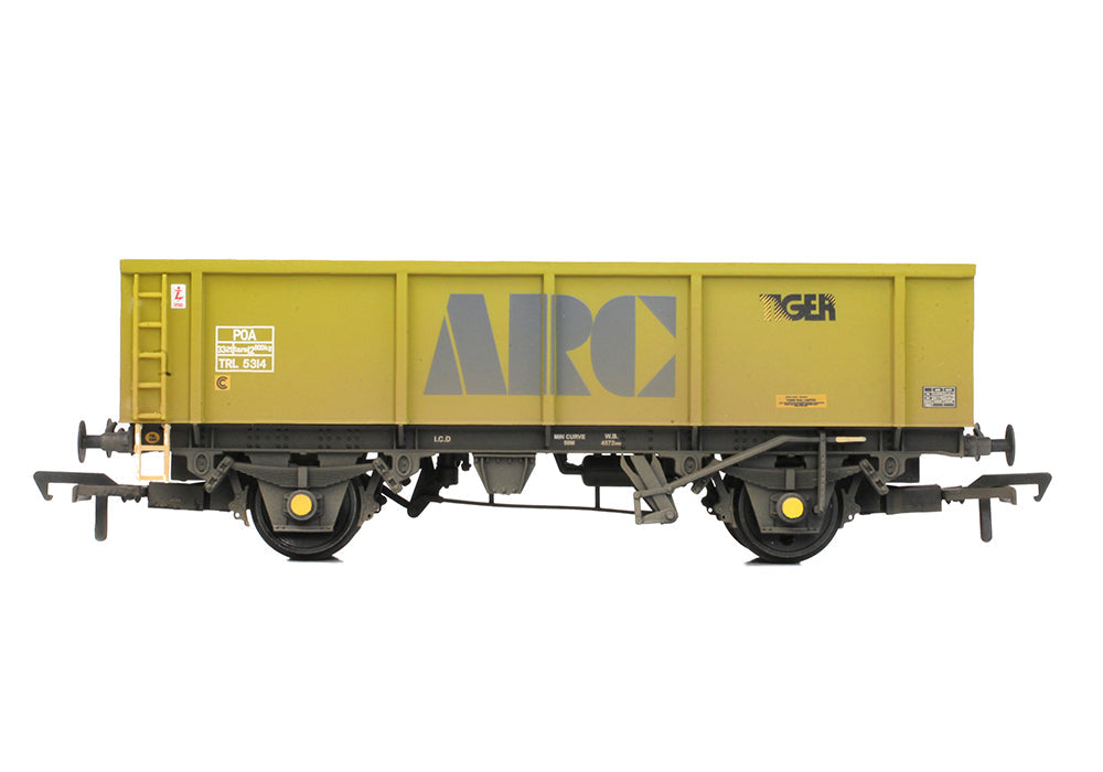 Bachmann 37-552E POA Mineral Wagon 'ARC/Tiger' Yellow WEATHERED OO Gauge *PRE ORDER £33.26*