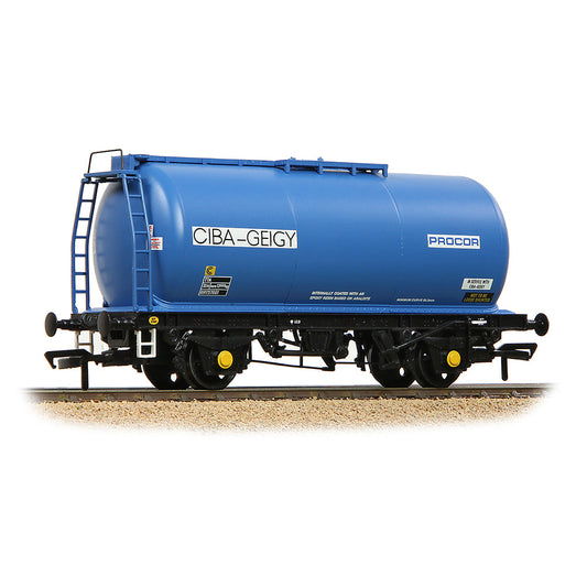 Bachmann 37-584A BR 45T TTA Tank Wagon 'Ciba-Geigy' Blue, OO Gauge