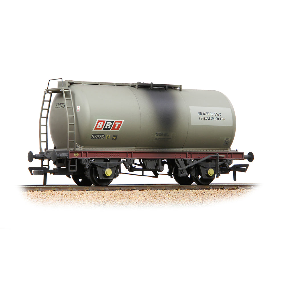 Bachmann 37-594 BR 45T TTA Tank Wagon Esso Grey (Unbranded) Weathered, OO Gauge