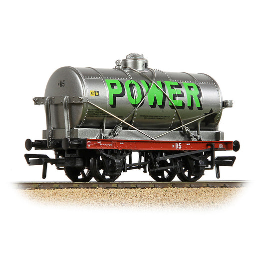 Bachmann 37-686 14T Tank Wagon 'Power' Silver, OO Gauge