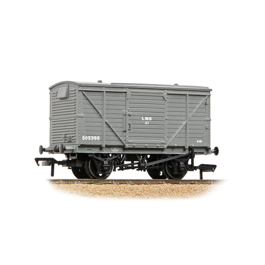 Bachmann 37-803C LMS 12T Planked Ventilated Van LMS Grey OO Gauge *PRE ORDER £22.46*