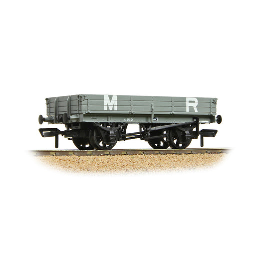 Bachmann 37-939A 3 Plank Wagon MR Grey, OO Gauge