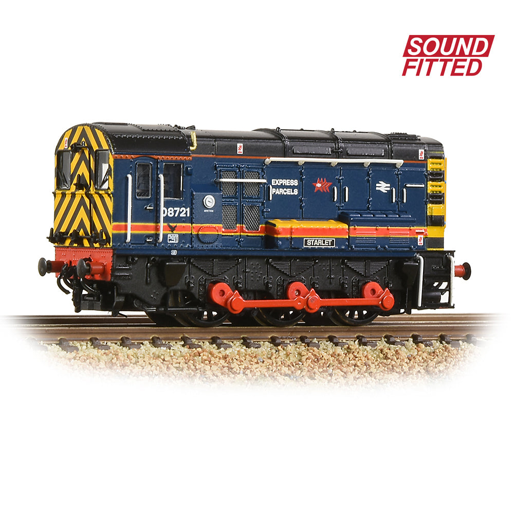 Farish 371-004BSF Class 08 08721 'Starlet' BR Red Star Parcels SOUND, N Gauge *LAST FEW*
