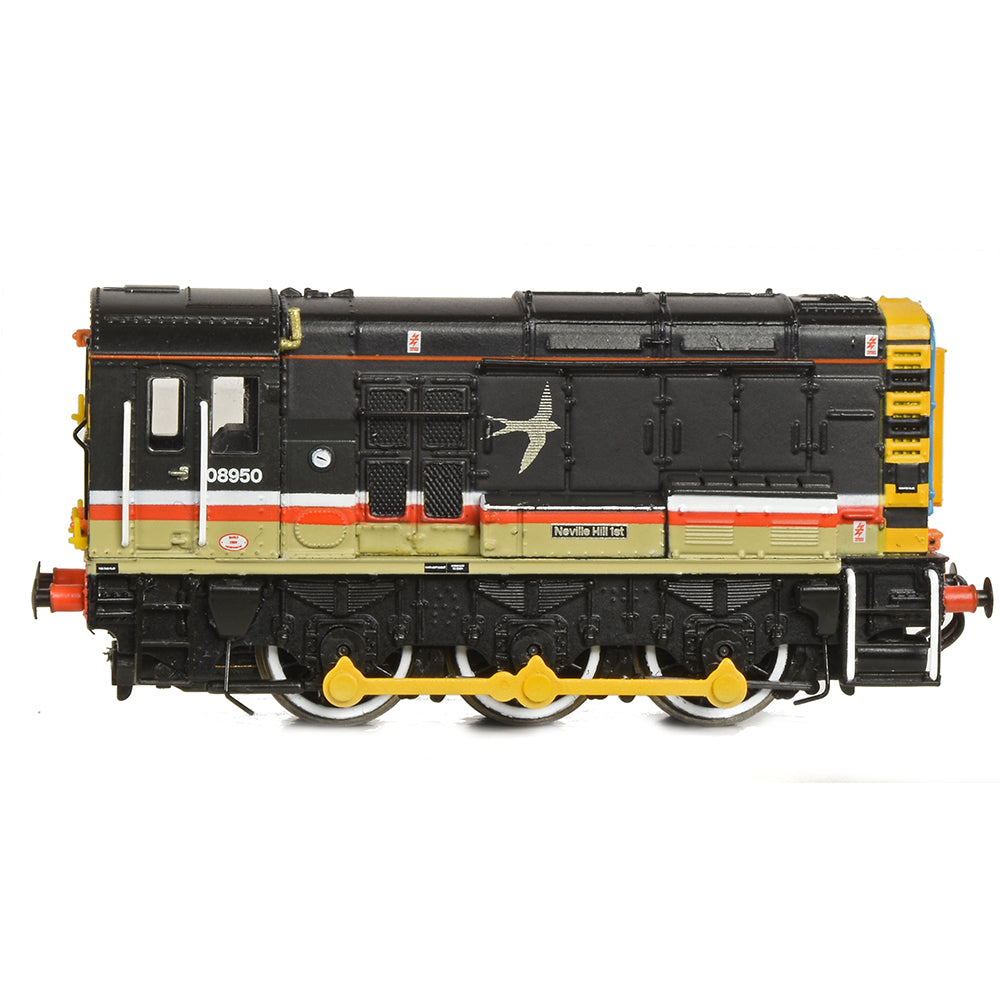 Farish 371-005A Class 08 08950 'Neville Hill 1st' BR InterCity (Swallow) N Gauge *LAST FEW*