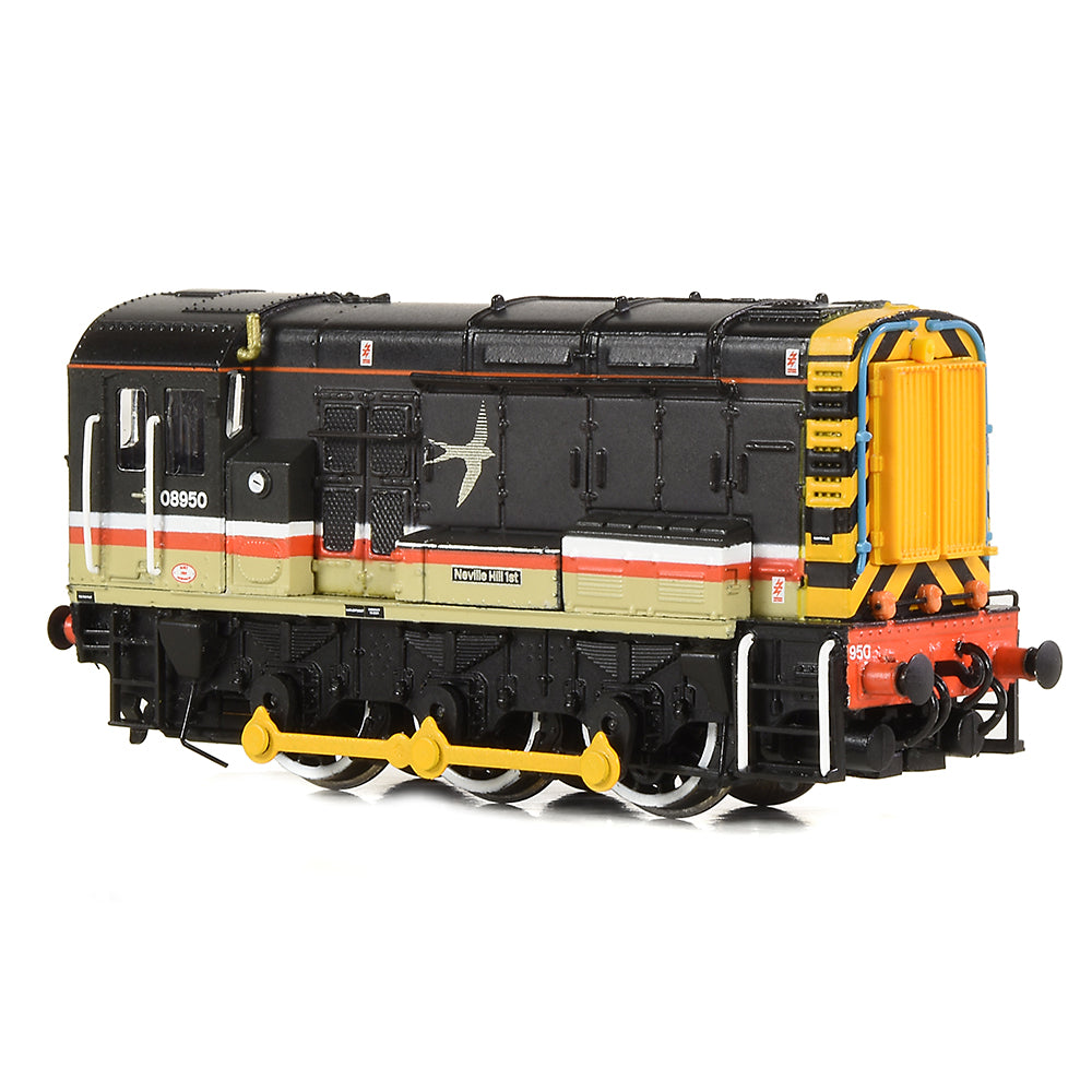 Farish 371-005A Class 08 08950 'Neville Hill 1st' BR InterCity (Swallow) N Gauge *LAST FEW*