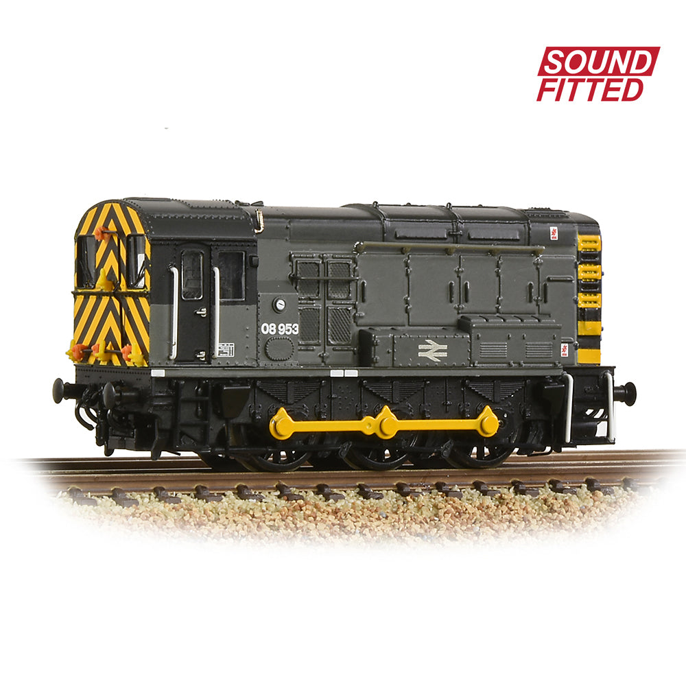 Farish 371-007ASF Class 08 08953 BR Engineers Grey SOUND, N Gauge *LAST FEW*