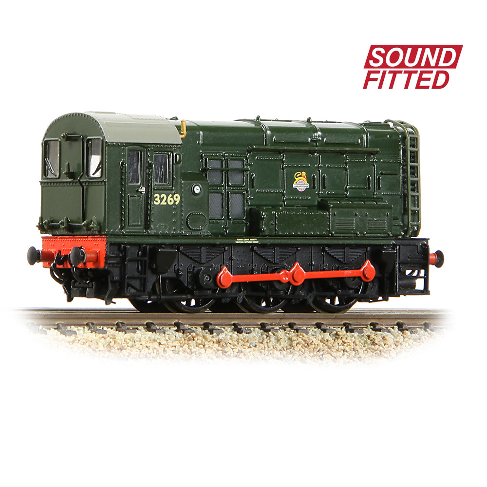 Farish 371-013ASF Class 08 13269 BR Green - Early Emblem - N Gauge