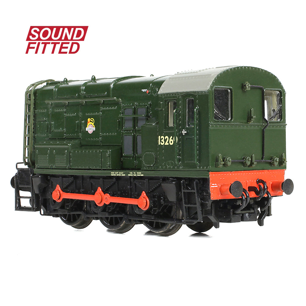 Farish 371-013ASF Class 08 13269 BR Green - Early Emblem - N Gauge