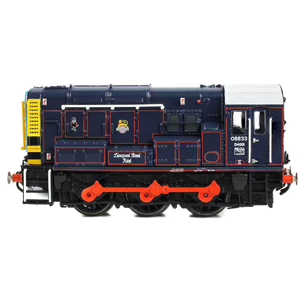 Farish 371-015E Class 08 08833 'Liverpool Street Pilot' BR/GER Lined Blue (Early Em.) N Gauge *LAST FEW*