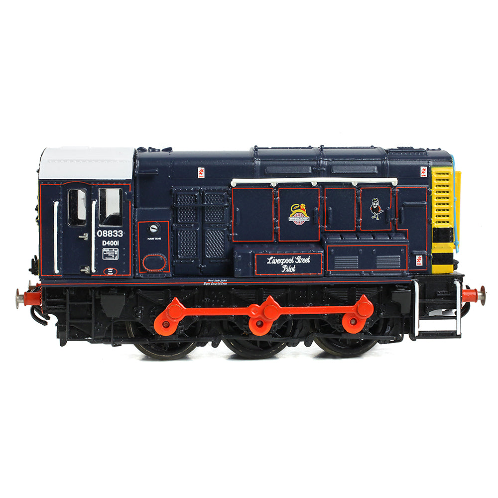 Farish 371-015E Class 08 08833 'Liverpool Street Pilot' BR/GER Lined Blue (Early Em.) N Gauge *LAST FEW*