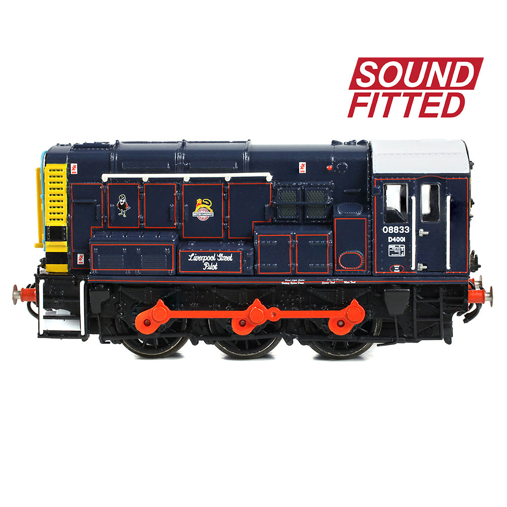 08833 Farish 371-015ESF Class 08 08833 'Liverpool Street Pilot' BR/GER Lined ...
