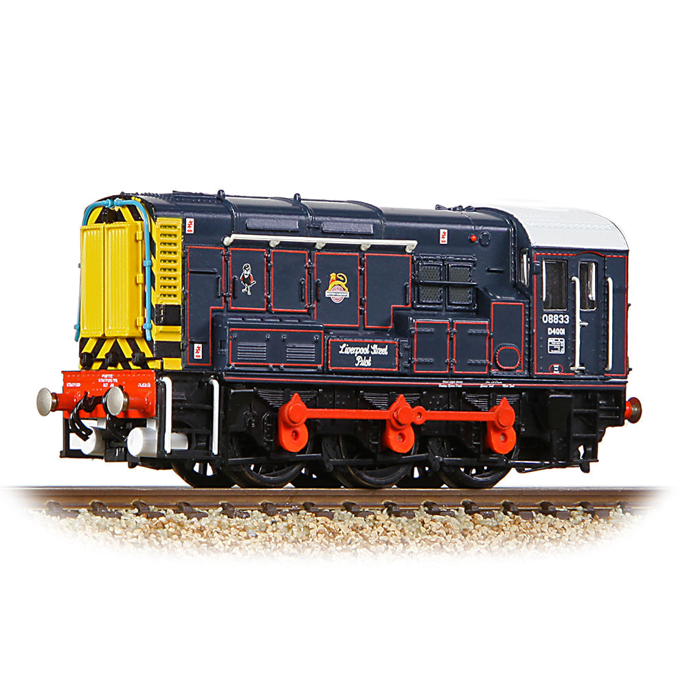 Farish 371-015E Class 08 08833 'Liverpool Street Pilot' BR/GER Lined Blue (Early Em.) N Gauge *LAST FEW*