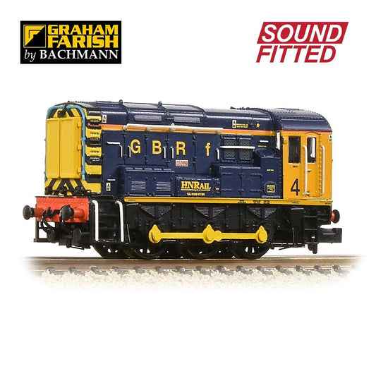Farish 371-016KSF Class 08 08818/No. 4 ‘Molly’ GBRf/Harry Needle Railroad Company, N Gauge *LAST FEW*