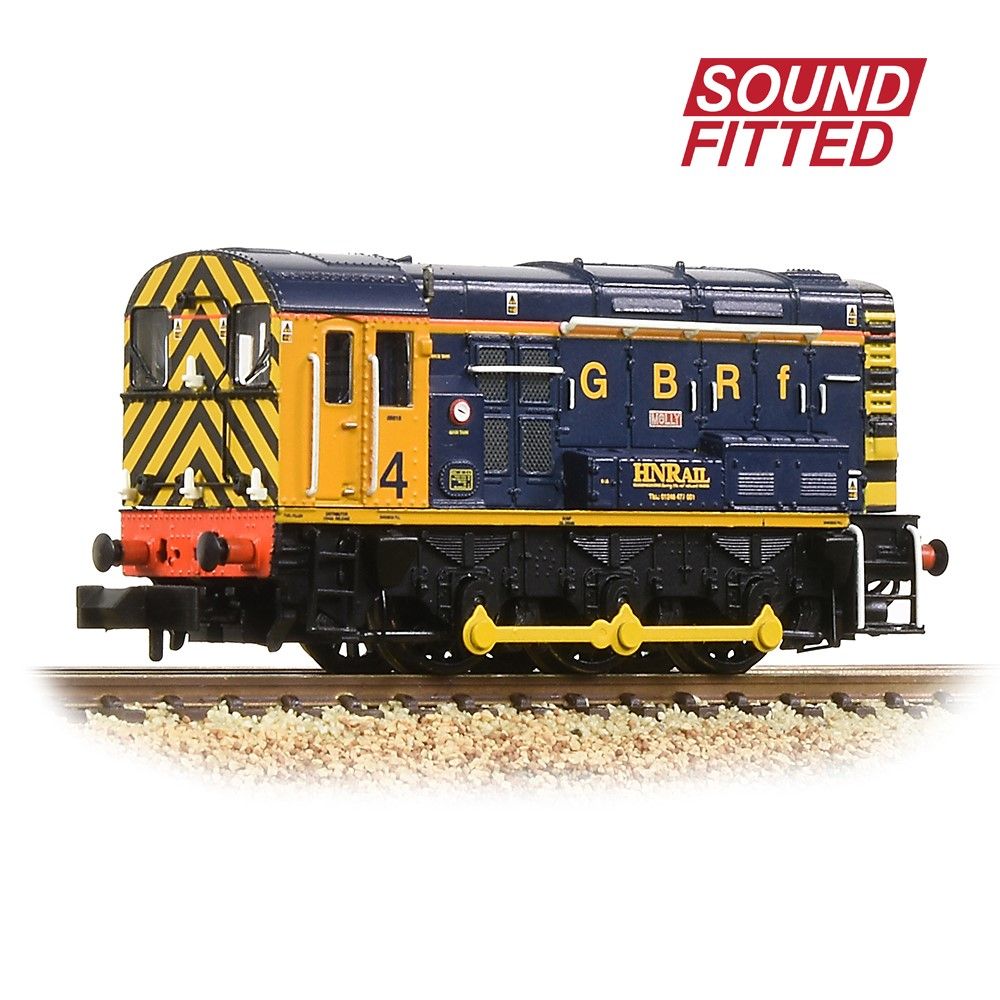 Farish 371-016KSF Class 08 08818/No. 4 ‘Molly’ GBRf/Harry Needle Railroad Company, N Gauge *LAST FEW*