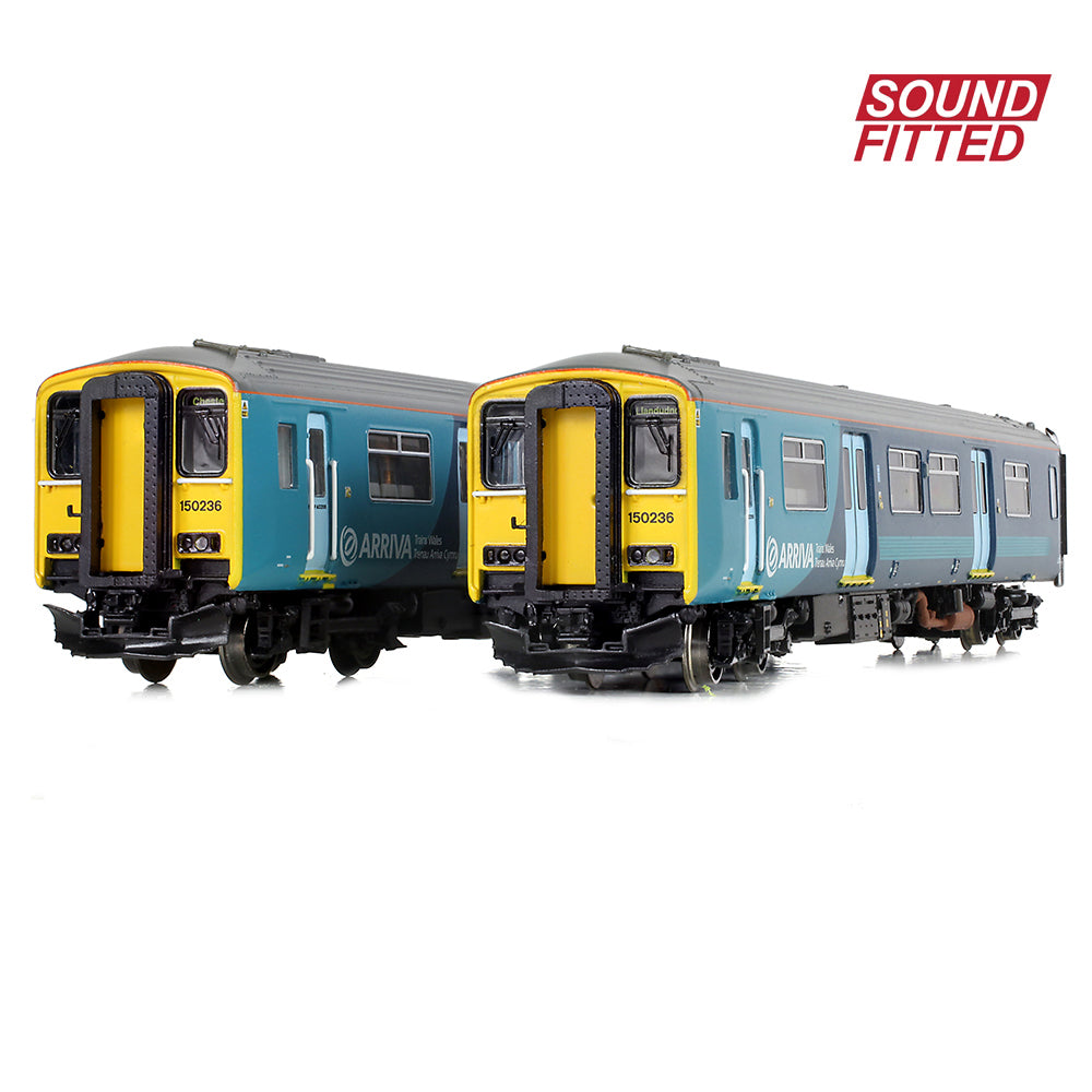 Farish 371-334SF Class 150/2 2-Car DMU 150236 Arriva Trains Wales - DCC Sound, N Gauge *LAST FEW*