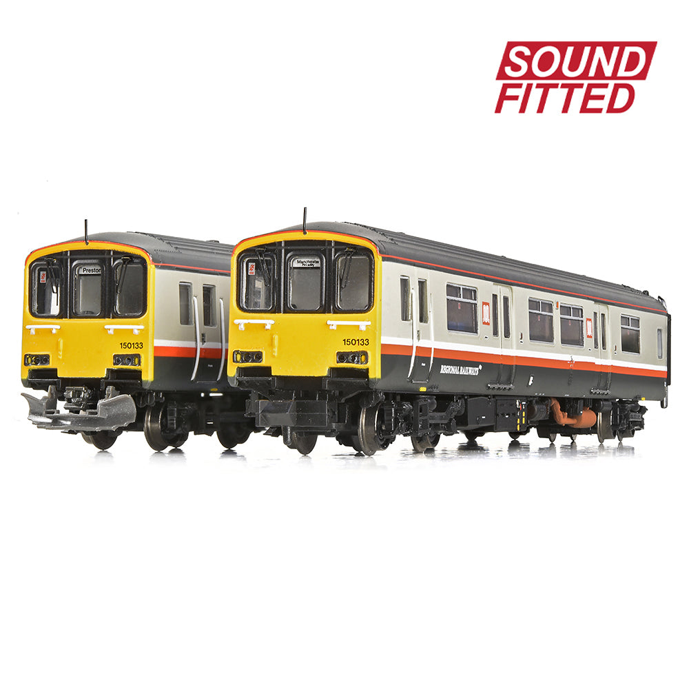 Farish 371-336SF Class 150/1 2-Car DMU 150133 BR GMPTE (Regional)  (DCC SOUND), N Gauge *LAST FEW*