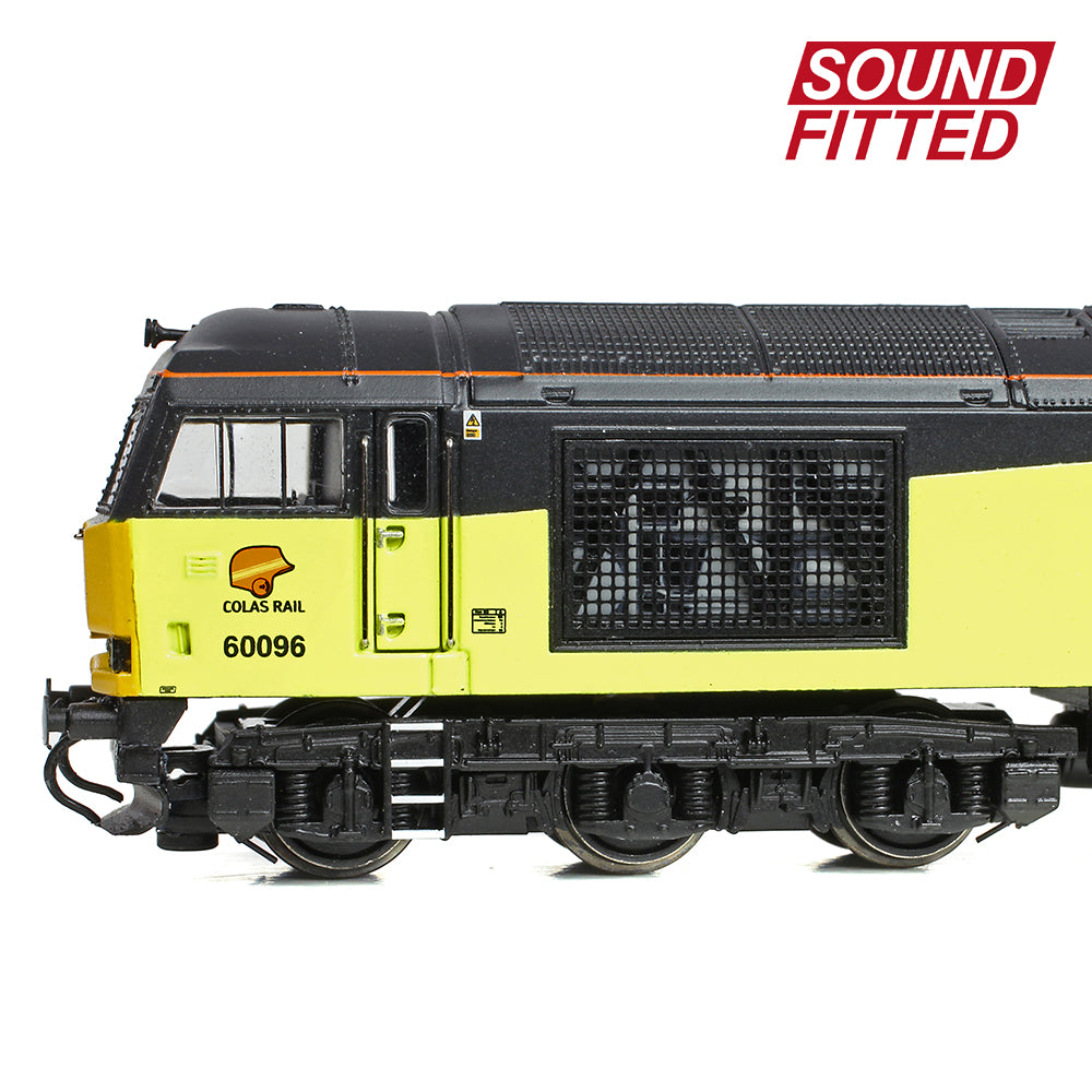 Farish 371-358ASF Class 60 60096 Colas Rail Freight - Sound Fitted, N Gauge