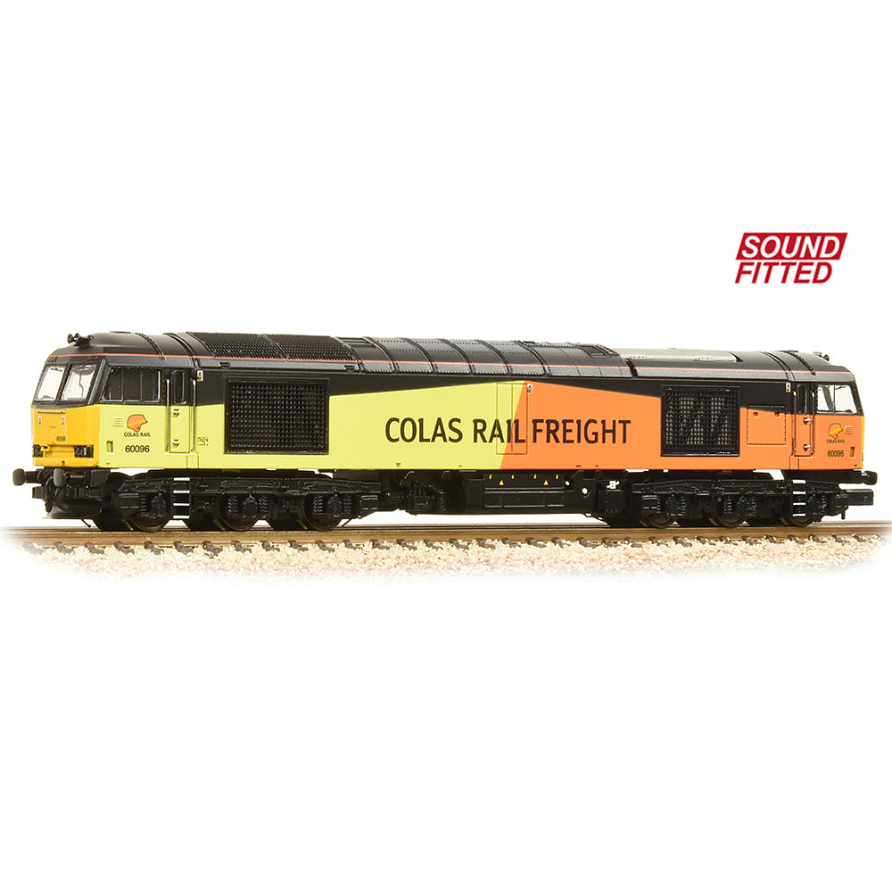 Farish 371-358ASF Class 60 60096 Colas Rail Freight - Sound Fitted, N Gauge