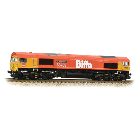 Farish 371-399 Class 66/7 66783 'The Flying Dustman' GBRf Biffa Red, N Gauge *LAST FEW*