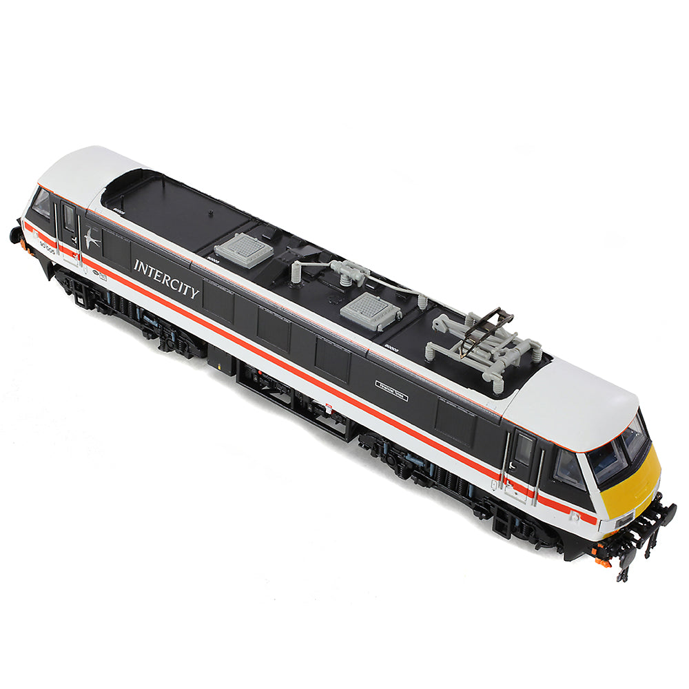 Farish 371-780 Class 90/0 90005 'Financial Times' BR InterCity Swallow, N Gauge *LAST FEW*