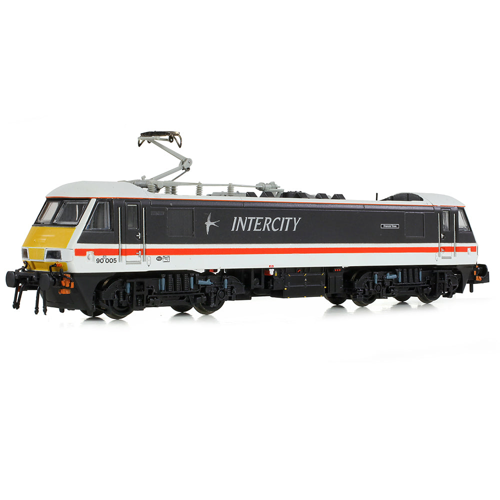 Farish 371-780 Class 90/0 90005 'Financial Times' BR InterCity Swallow, N Gauge *LAST FEW*