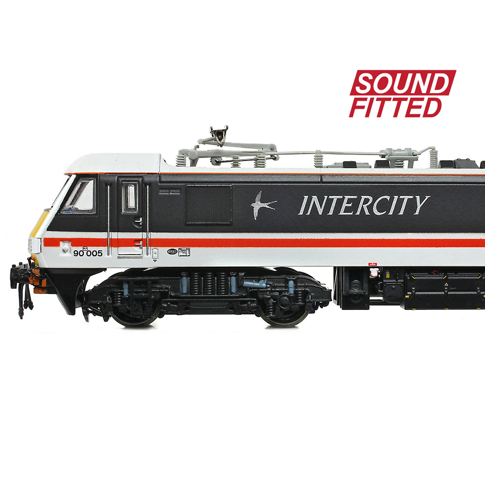 Farish 371-780SF Class 90/0 90005 'Financial Times' BR InterCity Swallow, N Gauge *LAST FEW*
