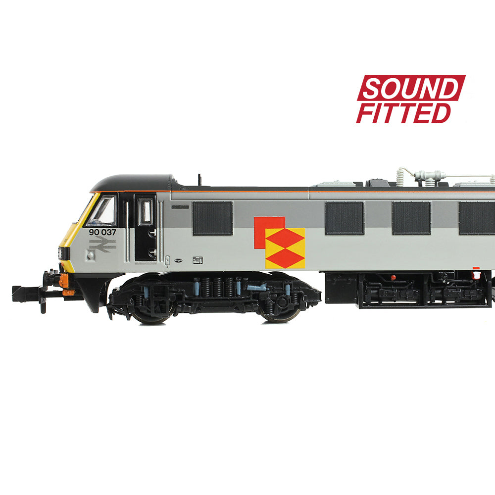 Farish 371-781SF Class 90/0 90037 BR Railfreight Distribution Sector N Gauge *LAST FEW*