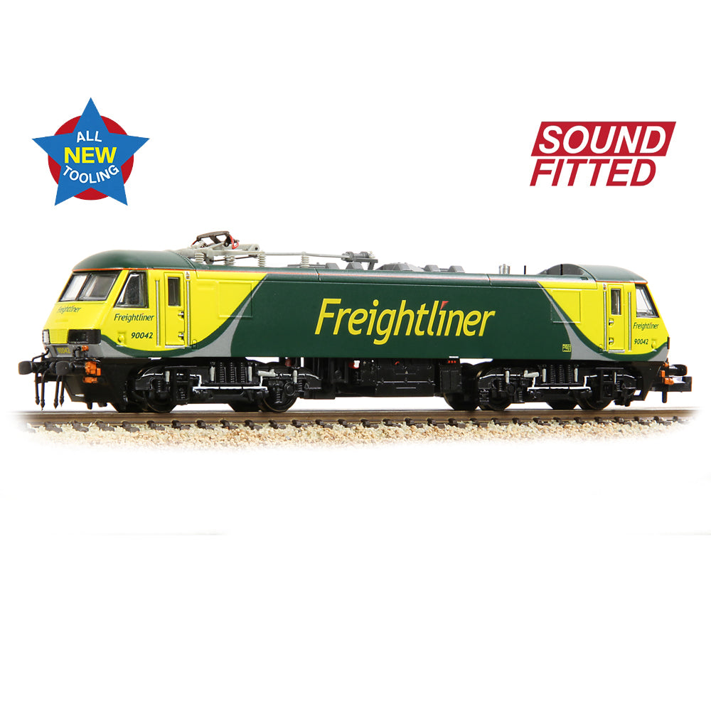 Farish 371-790SF Class 90/0 90042 Freightliner 'PowerHaul' - N Gauge