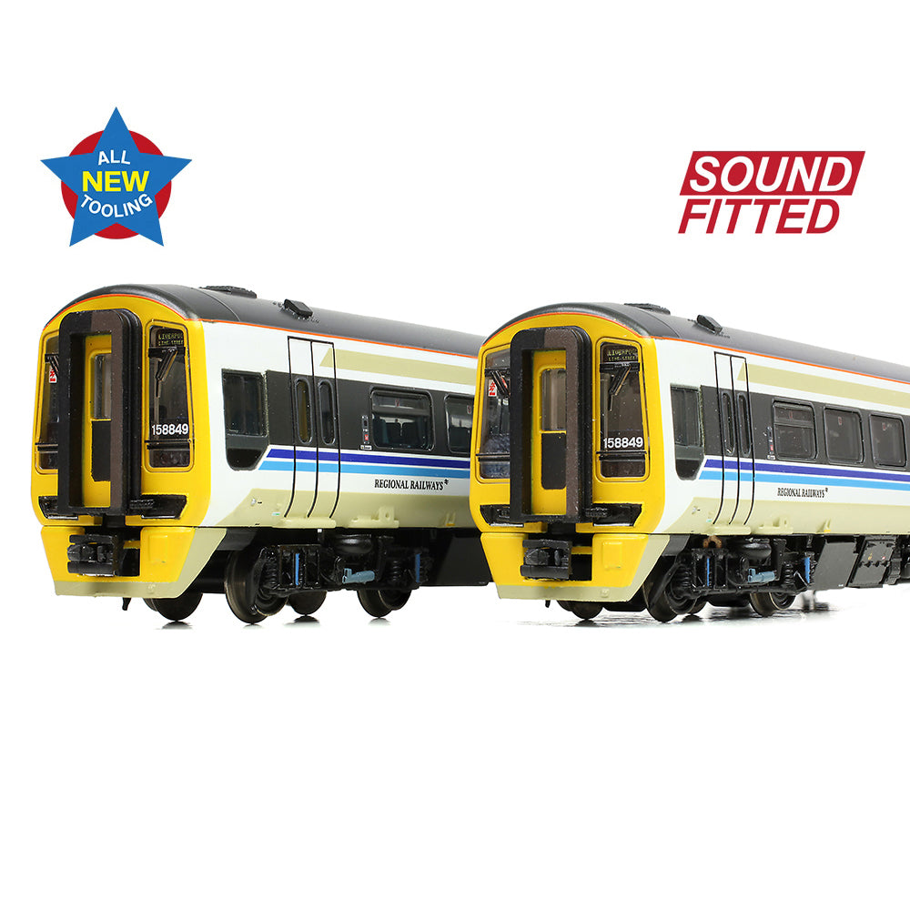 Farish 371-850SF Class 158 2-Car DMU 158849 BR Regional Railways - N Gauge *LAST FEW*