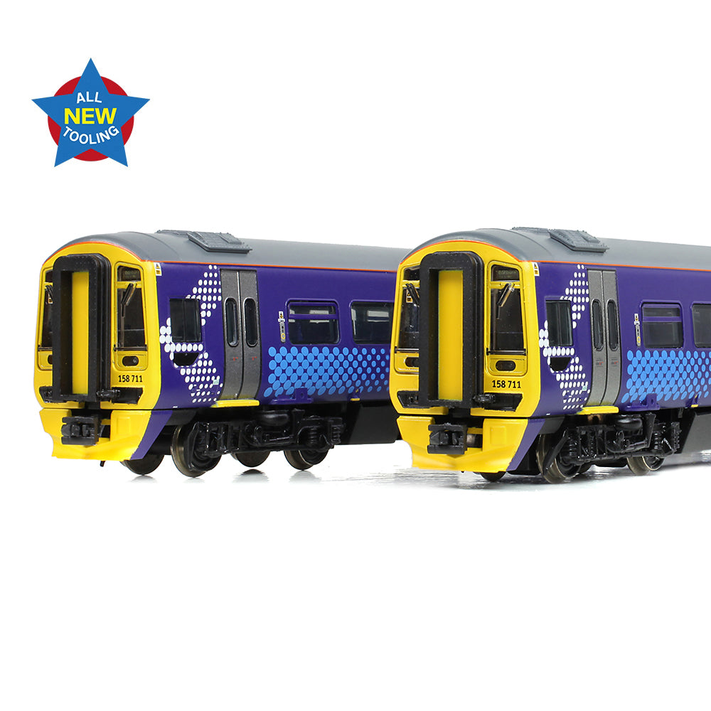 Farish 371-851 Class 158 2 Car DMU 158711 ScotRail - N Gauge