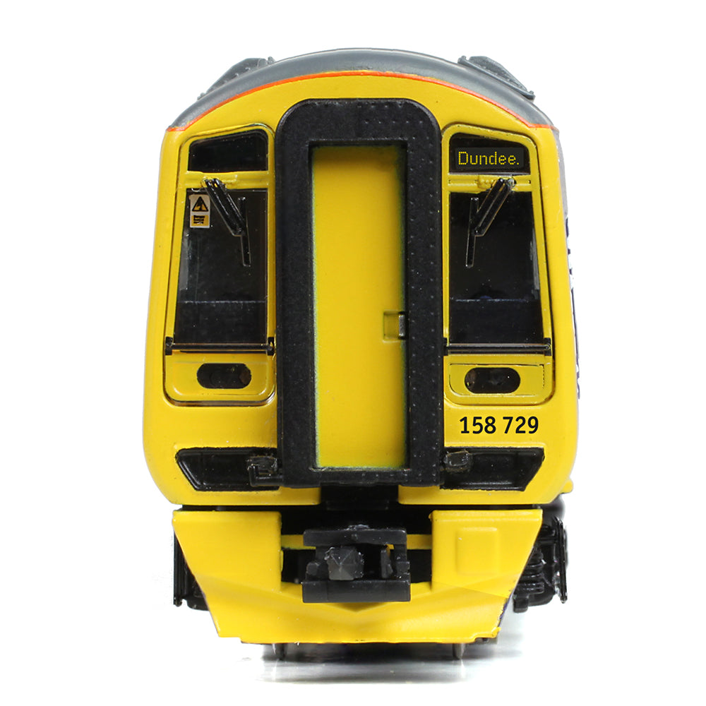 Farish 371-851A Class 158 2-Car DMU 158729 ScotRail Saltire - N Gauge