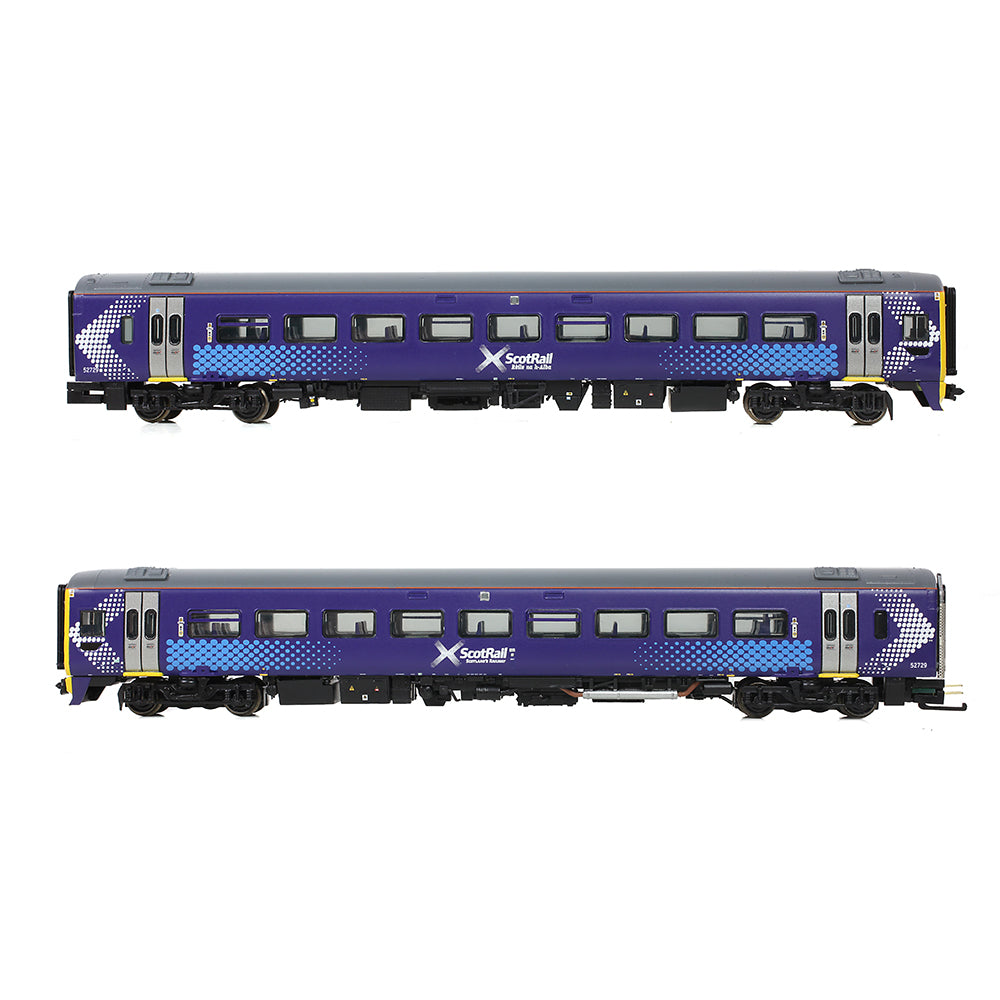 Farish 371-851A Class 158 2-Car DMU 158729 ScotRail Saltire - N Gauge