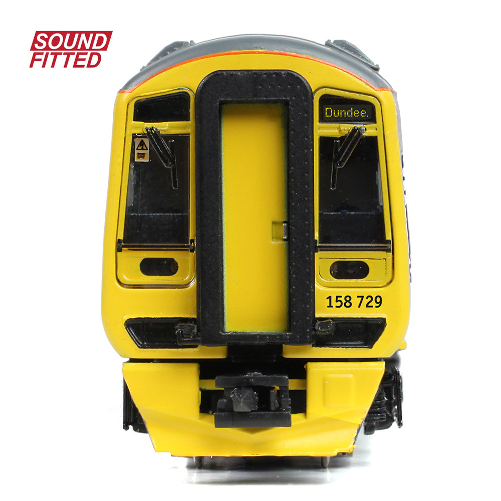 Farish 371-851ASF Class 158 2-Car DMU 158729 ScotRail Saltire - N Gauge