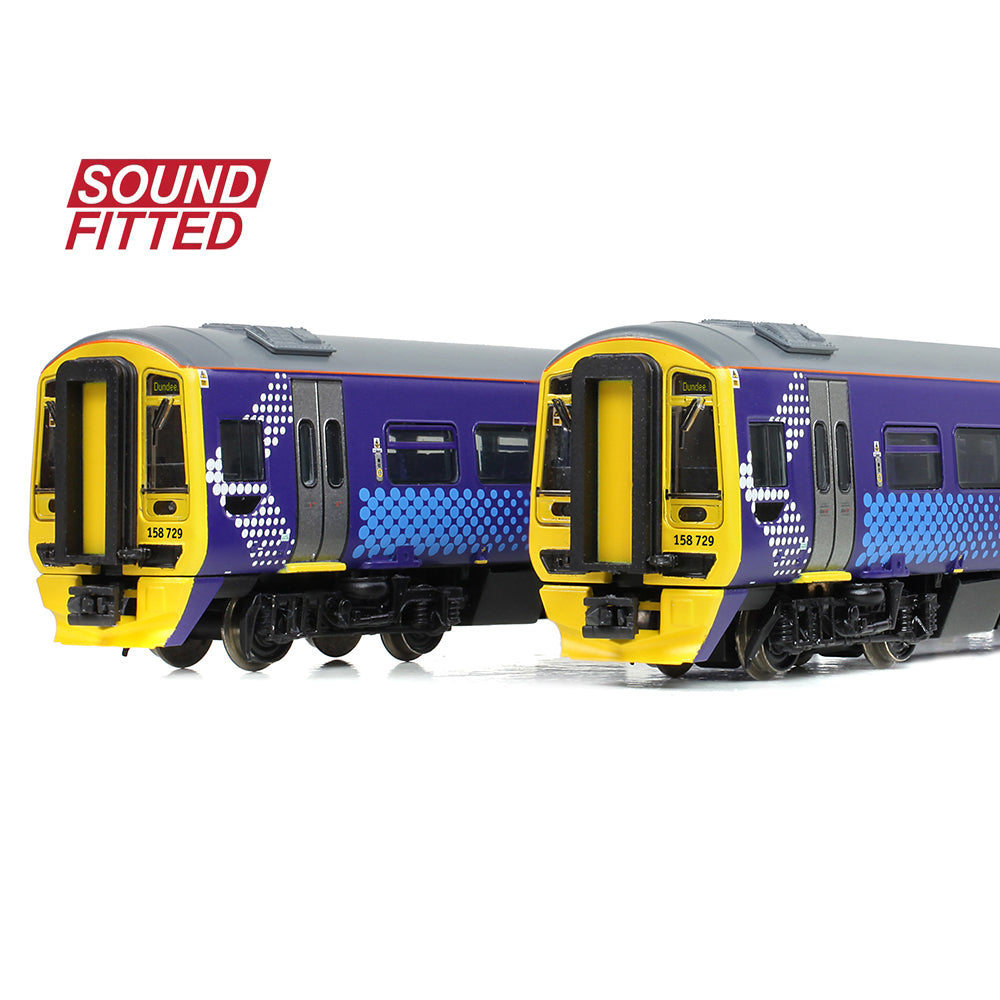 Farish 371-851ASF Class 158 2-Car DMU 158729 ScotRail Saltire - N Gauge