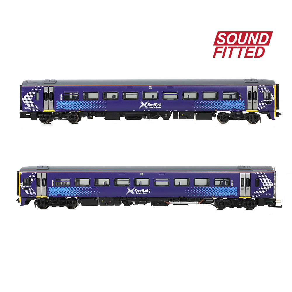 Farish 371-851ASF Class 158 2-Car DMU 158729 ScotRail Saltire - N Gauge
