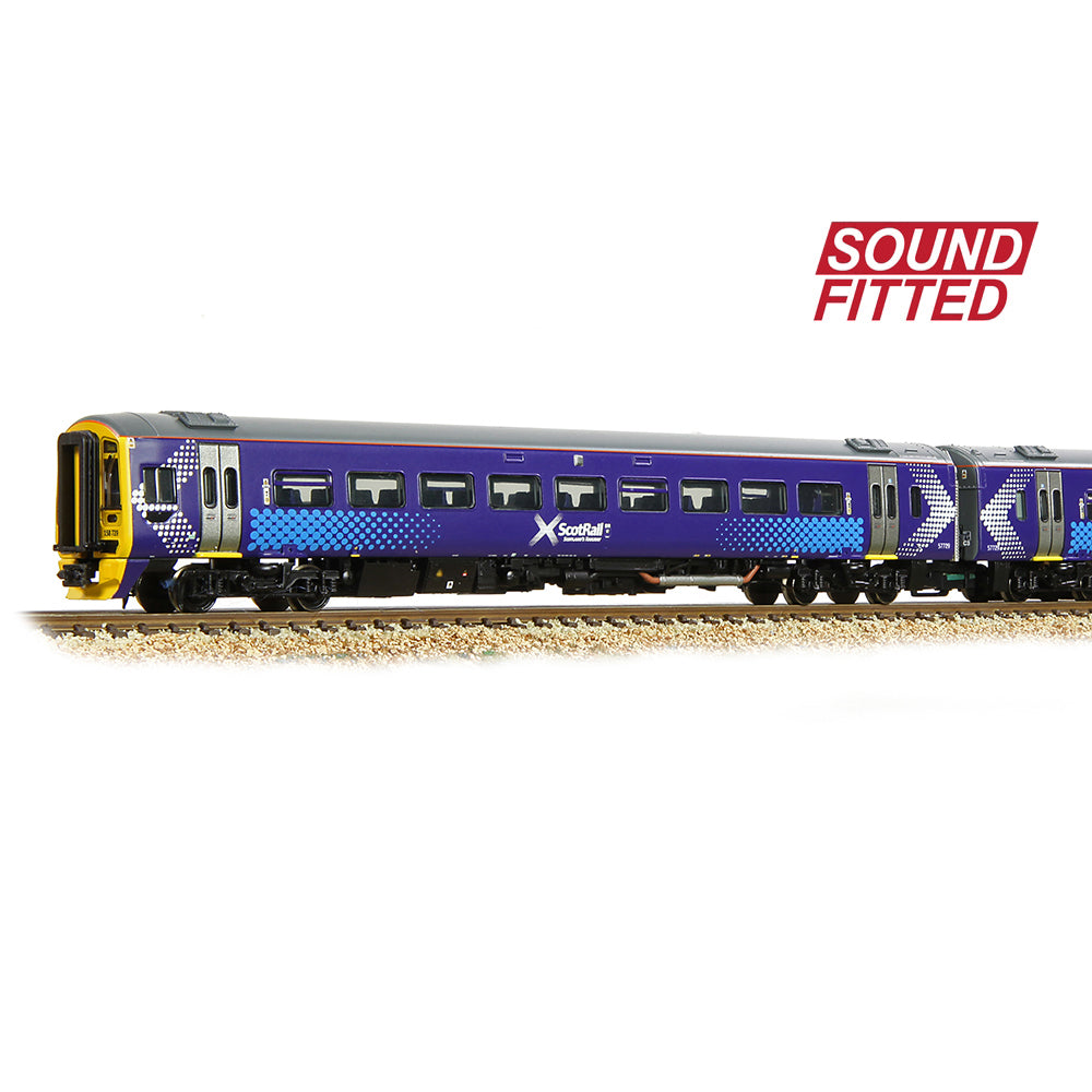 Farish 371-851ASF Class 158 2-Car DMU 158729 ScotRail Saltire - N Gauge