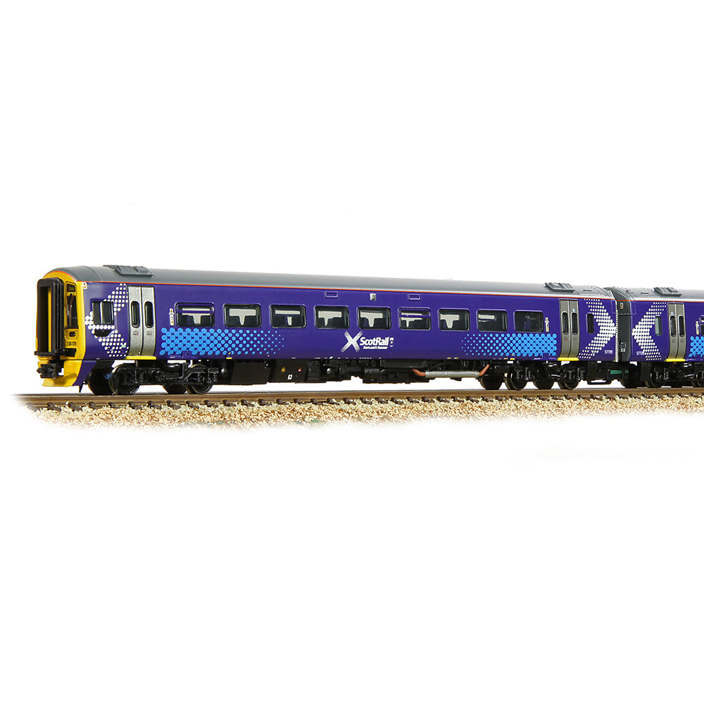 Farish 371-851A Class 158 2-Car DMU 158729 ScotRail Saltire - N Gauge