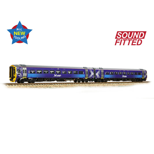 Farish 371-851SF Class 158 2-Car DMU 158711 ScotRail Saltire - N Gauge