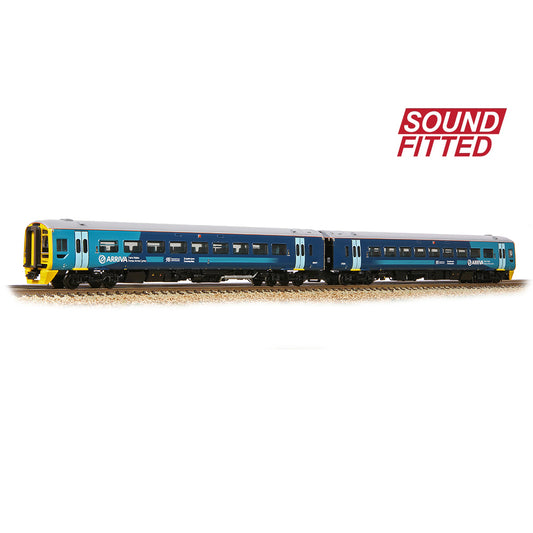 Farish 371-854SF Class 158 2-Car 158824 Arriva Trains Wales (Revised) - N Gauge