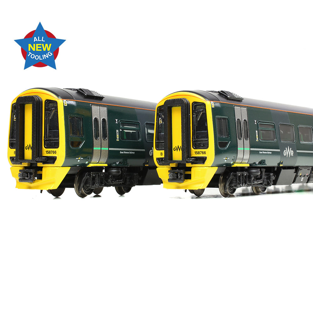 Farish 371-857 Class 158 2-Car DMU 158766 GWR Green (FirstGroup) - N Gauge